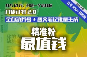 【流量就是钱】日引流500+各类目精准粉神器:全自动养号+图文批量生成。从此流量不愁,变现无忧!-快赚