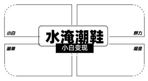 2024全新冷门水淹潮鞋无人直播玩法，小白也能轻松上手，打爆私域流量，轻松实现变现【揭秘】-快赚