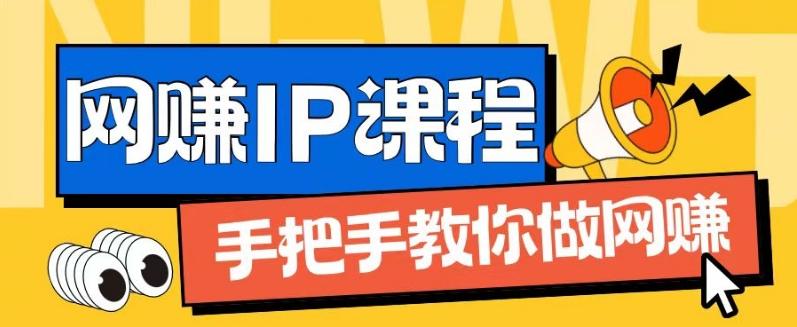 ip合伙人打造1.0，从0到1教你做网创，实现月入过万【揭秘】-快赚
