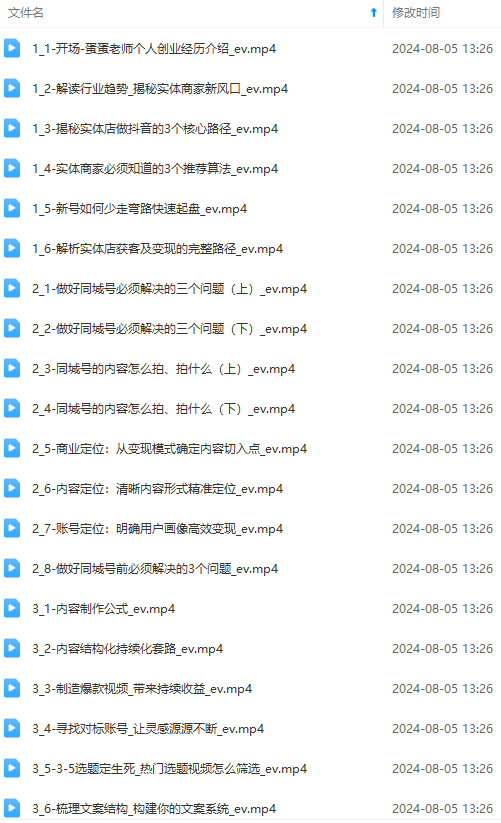 图片[1]-实体店老板获客特训营：认知、定位、文案、矩阵、直播、AI等(72节-快赚