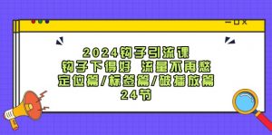 2024钩子引流课:钩子下得好流量不再愁,定位篇/标签篇/破播放篇/24节-快赚网-快赚