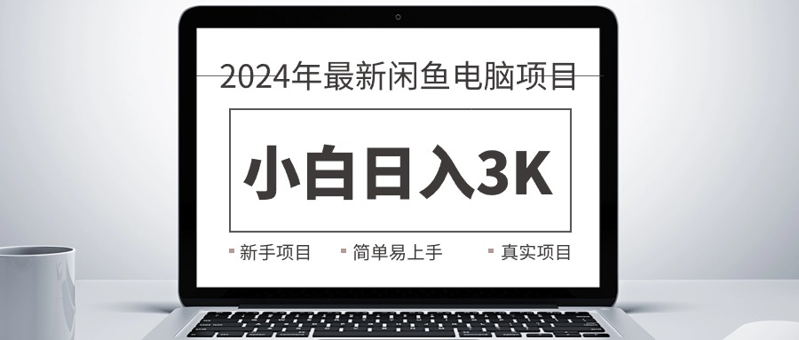 2024最新闲鱼卖电脑项目，新手小白日入3K+，最真实的项目教学-快赚