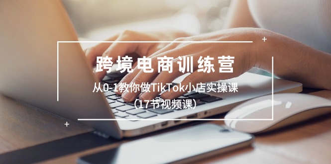 跨境电商训练营：从0-1教你做TikTok小店实操课(17节视频课-快赚