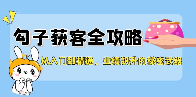 从入门到精通，勾子获客全攻略，业绩飙升的秘密武器-快赚