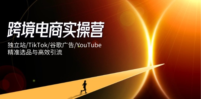 跨境电商实操营：独立站/TikTok/谷歌广告/YouTube，精准选品与高效引流-快赚