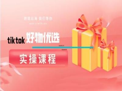 tiktok好物优选实操课程,好物分享操作技巧-快赚