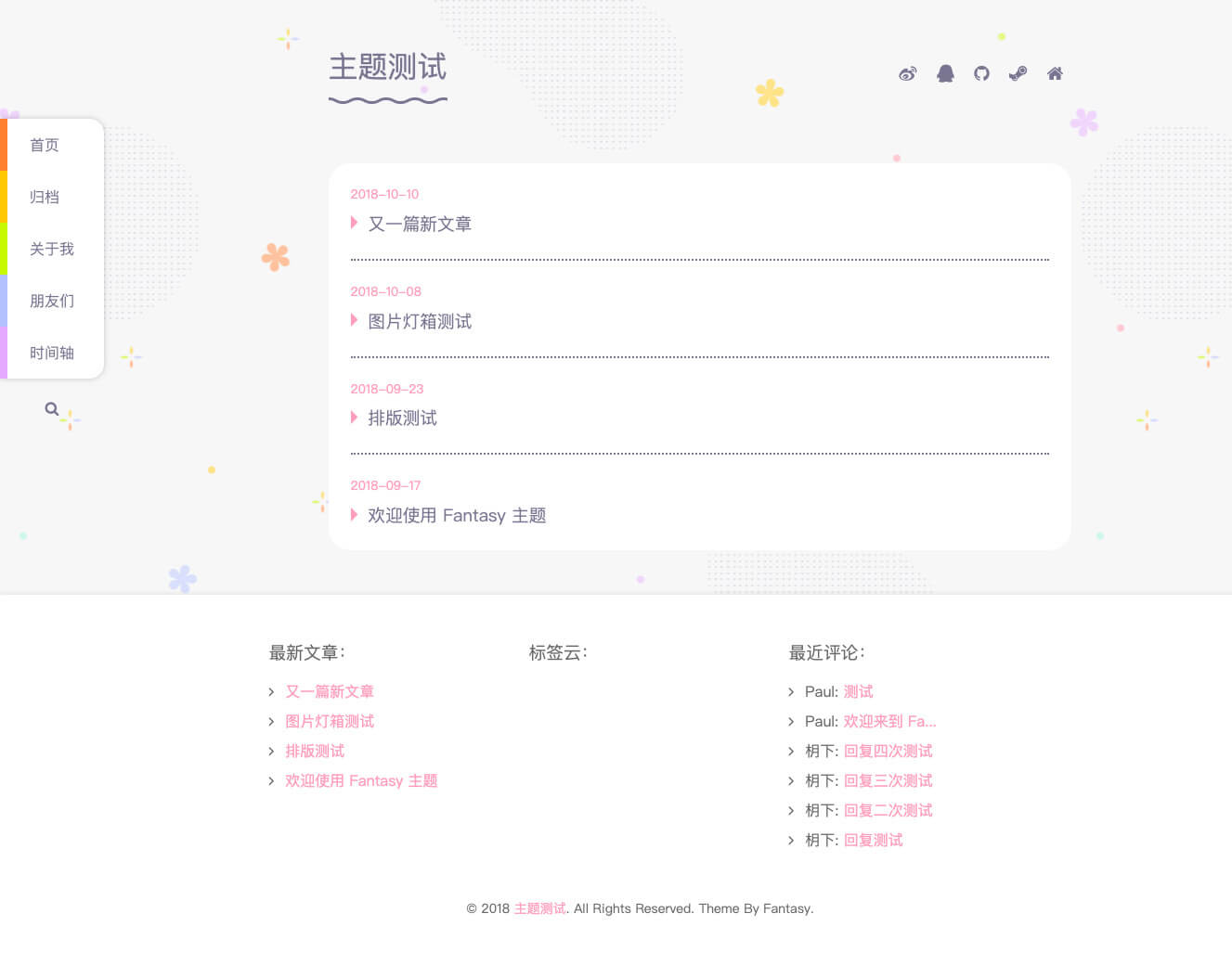 【typecho主题】Fantasy 幻想动漫风格-快赚
